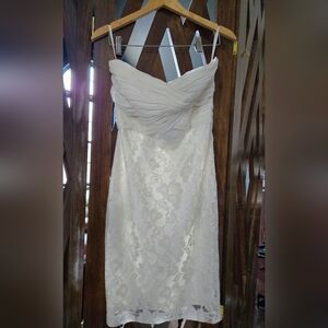 Lauren Ralph Lauren Evening Wedding Ivory Strapless Dress 6